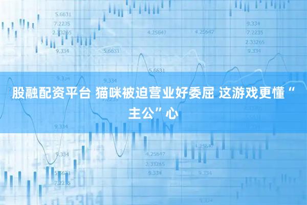 股融配资平台 猫咪被迫营业好委屈 这游戏更懂“主公”心
