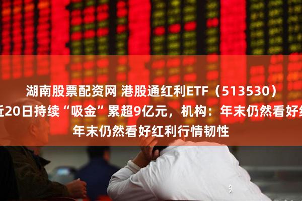 湖南股票配资网 港股通红利ETF（513530）盘中上涨、近20日持续“吸金”累超9亿元，机构：年末仍然看好红利行情韧性